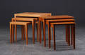 Haslev Møbelfabrik. Indskudsborde, teak 33