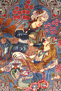 Persisk Figural Kashmar, 290 x 200 cm