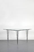 Matbord med glasskiva, Bruno Mathsson