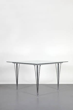 Matbord med glasskiva, Bruno Mathsson