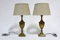 Bordlamper, model Madrid m bomulds skærme 2