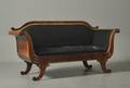 Sen-empire sofa af mahogni, ca. 1840