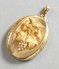 Medaljong i 18 k guld