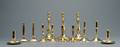 Samling messingstager. 1800-tallet. 13