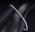 Klassisk brillant-tennisarmbånd af 18 kt. hvidguld