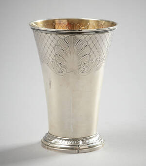 Vas rokokostil silver