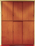 Ubekendt møbelproducent. Trefløjet klædeskab, teak