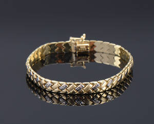 Armbånd af 14 kt guld