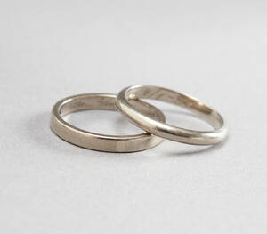 Vigselringar i 18 k vitguld