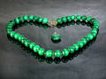 Malachit-Collier und -Anhänger  2 