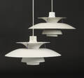 Poul Henningsen. Par PH5 pendler, hvid 2 
