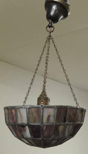 Taklampa Blyinfattat Glas