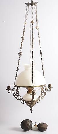 TAKFOTOGENLAMPA, glasmetall, 1900-tal.