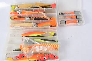 FISKETILLBEHÖR, 3 lådor.