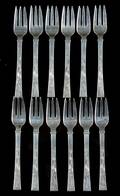 Hans Hansen. Dele til bestik Arvesølv nr. 12 af sølv 12