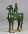 Kinesisk terracotta figur i form af hest