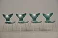 Arne Jacobsen 1902-1971 Sæt på fire stole model 3108, grøn 4