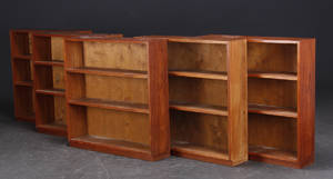 Dansk møbelproducent. Fem reoler, teak 5