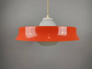 Taklampa, plåt  glas 50-60-tal