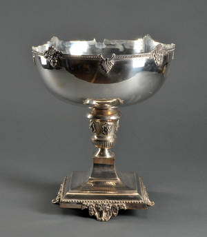 Stor opsats af sølvplet