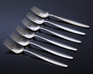 Georg Jensen. Cypres middagsgafler af sterlingsølv 6