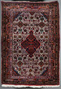 Orientalisk handknuten matta, Hamadan, 148 x 106 cm.