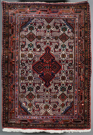 Orientalisk handknuten matta, Hamadan, 148 x 106 cm.