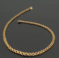 Bismark. Halskæde i forløb, 14 kt guld