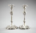 Ljusstakar silver 1800-tal