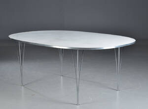 Piet Hein  Bruno Mathsson. Super ellipsebord  Denne vare er sat til omsalg under nyt varenummer 4993256