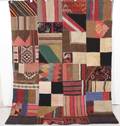 Håndsyet patchwork, Kelim, 207 x 158  cm