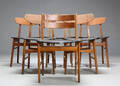 Samling stole af teak 6