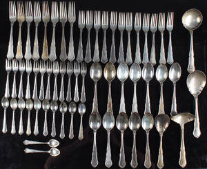 Rita bestik af sølv.  60