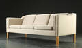 Mogens Hansen. Tre-pers. sofa, uld 