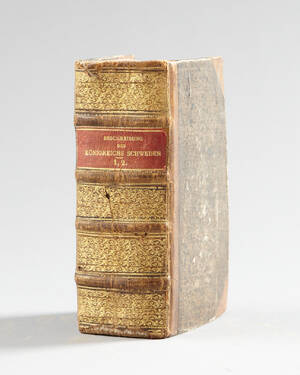 Med gravyr av Drottningholm