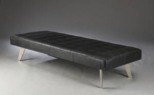 Daybed, sort læder  Denne vare er sat til omsalg under nyt varenummer 4757338