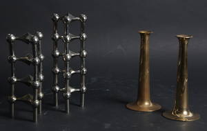 Torben Ørskov, to lysestager samt ni Nagel stager. 11