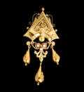 Brosch i 18 k guld