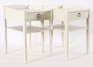 Nattduksbord ett par, 1900-talets andra hälft