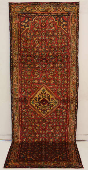 Persisk Hamadan løber, 314 x 110 cm.