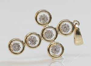 Diamantvedhæng ca. 0,21 ct.