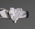 Hjerte diamantring af 14 kt hvidguld, ca. 0.35 ct Denne vare er sat til omsalg under nyt varenummer 5079230
