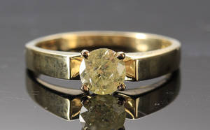 Diamant solitairering, ca. 0.77 ct