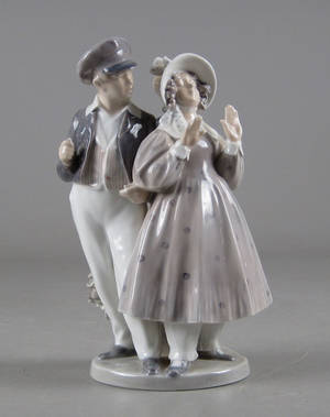 Kgl. figur. Hans og Trine Denne auktion er annulleret - se nu vare 1899980