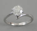 Solitairering. Ca. 1.04 ct