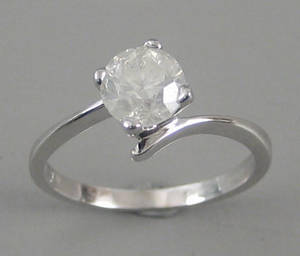 Solitairering. Ca. 1.04 ct