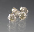 Par brillant ørestikker ca. 0.85 ct.