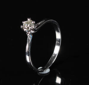 Solitairering, ca. 0.60 ct.