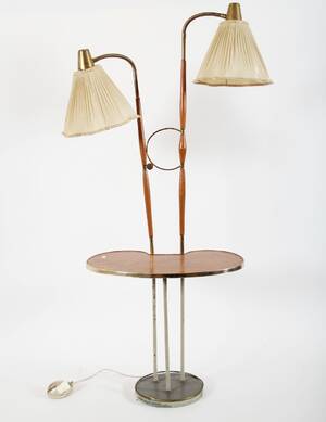 Golvlampa med bord, 195060-tal
