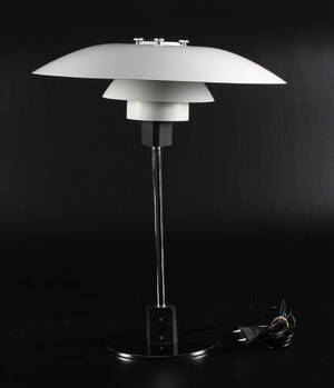 Poul Henningsen. Bordlampe PH 4½  3½ Løs top
